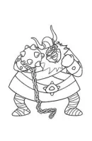 Wickie de Viking kleurplaat 3